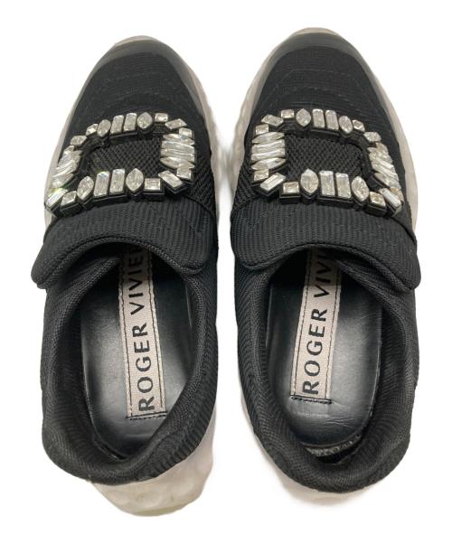Roger Vivier（ロジェ ヴィヴィエ）Roger Vivier (ロジェ ヴィヴィエ) ヴィヴランライトファブリックスニーカー ブラック サイズ:23.5の古着・服飾アイテム