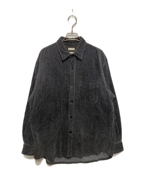 STEVEN ALAN（スティーブンアラン）STEVEN ALAN (スティーブンアラン) CHAMBRAY/CORD REGULAR COLLAR SHIRT グレー サイズ:Sの古着・服飾アイテム