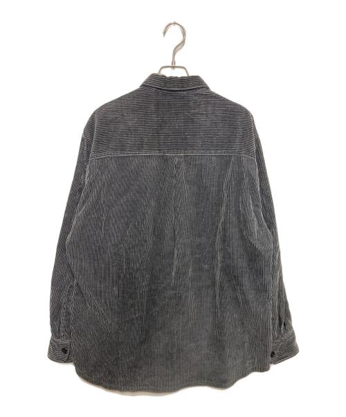 STEVEN ALAN（スティーブンアラン）STEVEN ALAN (スティーブンアラン) CHAMBRAY/CORD REGULAR COLLAR SHIRT グレー サイズ:Sの古着・服飾アイテム