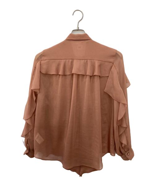 IENA（イエナ）IENA (イエナ) フリルボウタイシャツ ブラウン サイズ:FREEの古着・服飾アイテム