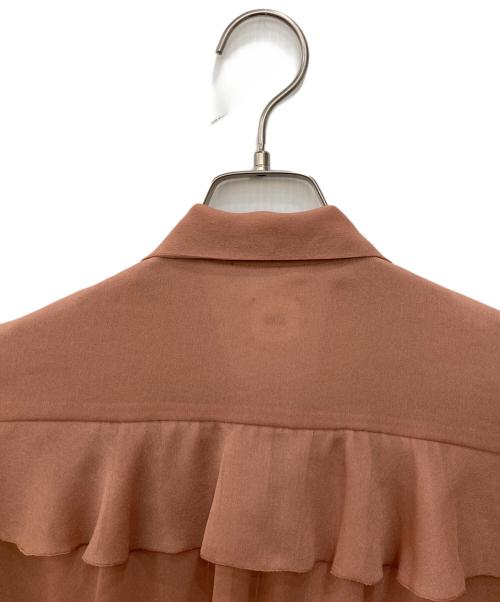 IENA（イエナ）IENA (イエナ) フリルボウタイシャツ ブラウン サイズ:FREEの古着・服飾アイテム