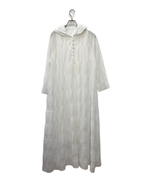 Plage（プラージュ）Plage (プラージュ) フーディシャーリングワンピース ホワイト サイズ:38の古着・服飾アイテム