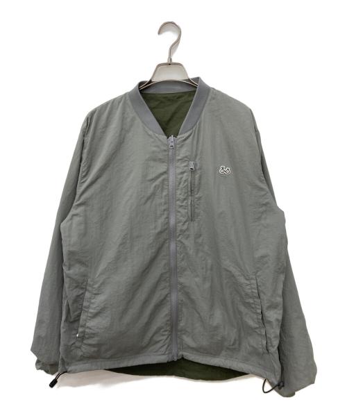 木梨サイクル（キナシサイクル）木梨サイクル (キナシサイクル) リバーシブルジャケット カーキ×グレー サイズ:Lの古着・服飾アイテム