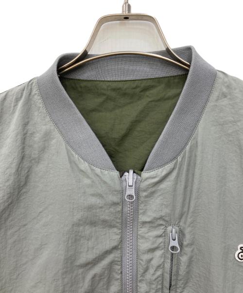 木梨サイクル（キナシサイクル）木梨サイクル (キナシサイクル) リバーシブルジャケット カーキ×グレー サイズ:Lの古着・服飾アイテム