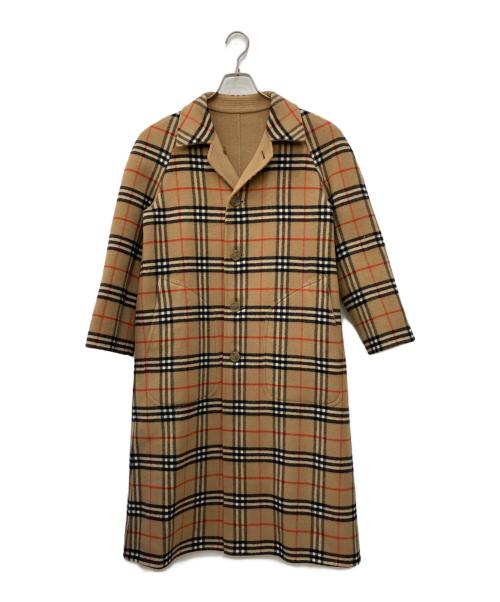 Burberry's（バーバリーズ）Burberry's (バーバリーズ) ノヴァチェックウールリバーシブルコート ブラウン サイズ:9AB2の古着・服飾アイテム
