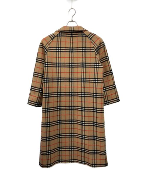 Burberry's（バーバリーズ）Burberry's (バーバリーズ) ノヴァチェックウールリバーシブルコート ブラウン サイズ:9AB2の古着・服飾アイテム