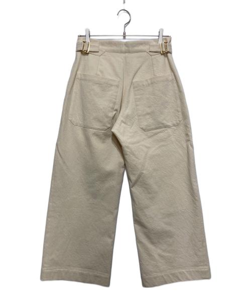 STUDIO NICHOLSON（スタジオ ニコルソン）STUDIO NICHOLSON (スタジオ ニコルソン) サイドアジャスター ワイドパンツ アイボリー サイズ:不明の古着・服飾アイテム