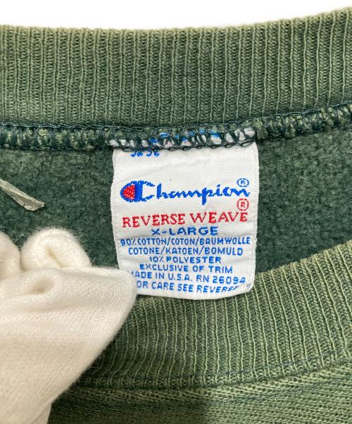 Champion REVERSE WEAVE（チャンピオン リバース ウィーブ）Champion REVERSE WEAVE (チャンピオン リバース ウィーブ) 90s リバースウィーブスウェット カーキ サイズ:XLの古着・服飾アイテム