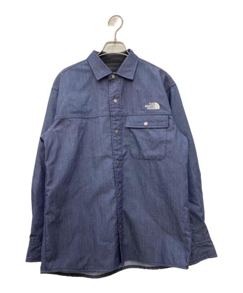 THE NORTH FACE（ザ ノース フェイス）THE NORTH FACE (ザ ノース フェイス) L/S NYLON DENIM NUPTSE SHIRT インディゴ サイズ:Sの古着・服飾アイテム