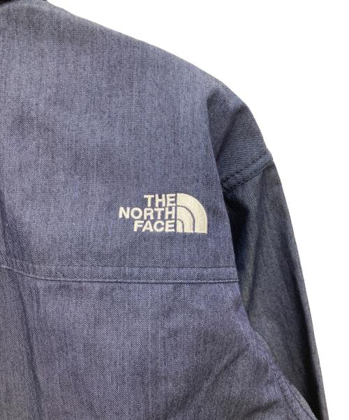 THE NORTH FACE（ザ ノース フェイス）THE NORTH FACE (ザ ノース フェイス) L/S NYLON DENIM NUPTSE SHIRT インディゴ サイズ:Sの古着・服飾アイテム