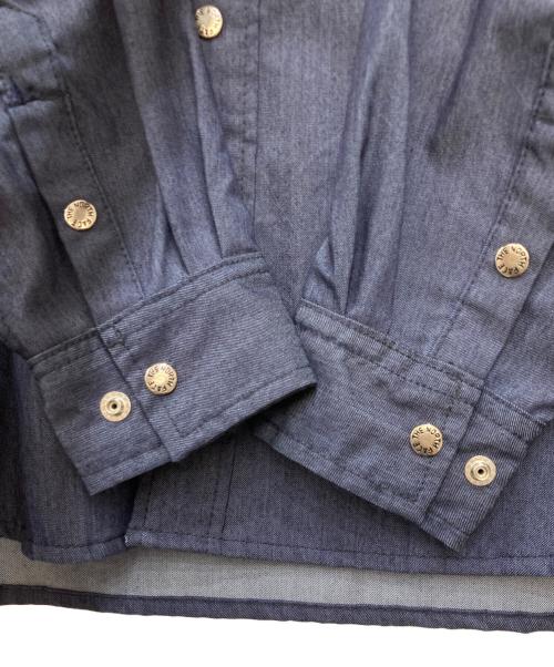 THE NORTH FACE（ザ ノース フェイス）THE NORTH FACE (ザ ノース フェイス) L/S NYLON DENIM NUPTSE SHIRT インディゴ サイズ:Sの古着・服飾アイテム