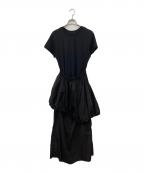 Adam et Ropeアダム エ ロペ）の古着「アシメバルーンワンピース」｜ブラック