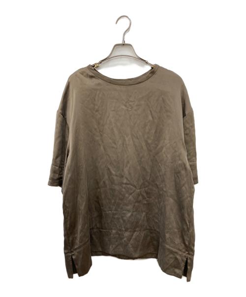 CHAOS（カオス）CHAOS (カオス) シルクフィブリルTシャツ ブラウン サイズ:FREEの古着・服飾アイテム