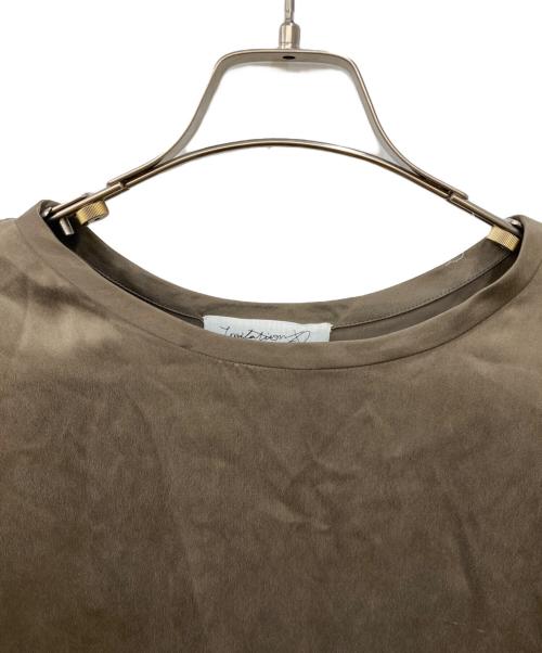 CHAOS（カオス）CHAOS (カオス) シルクフィブリルTシャツ ブラウン サイズ:FREEの古着・服飾アイテム