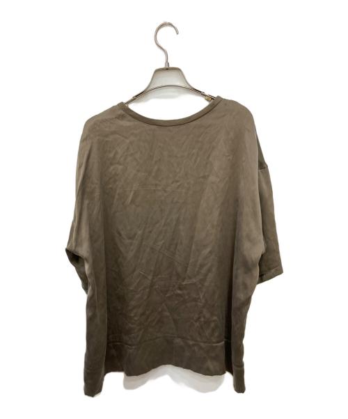 CHAOS（カオス）CHAOS (カオス) シルクフィブリルTシャツ ブラウン サイズ:FREEの古着・服飾アイテム