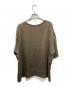 CHAOS (カオス) シルクフィブリルTシャツ ブラウン サイズ:FREE：4000円