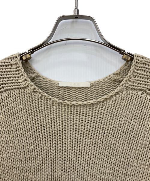 Plage（プラージュ）Plage (プラージュ) コットンテープヤーンプルオーバーニット ベージュ サイズ:FREEの古着・服飾アイテム