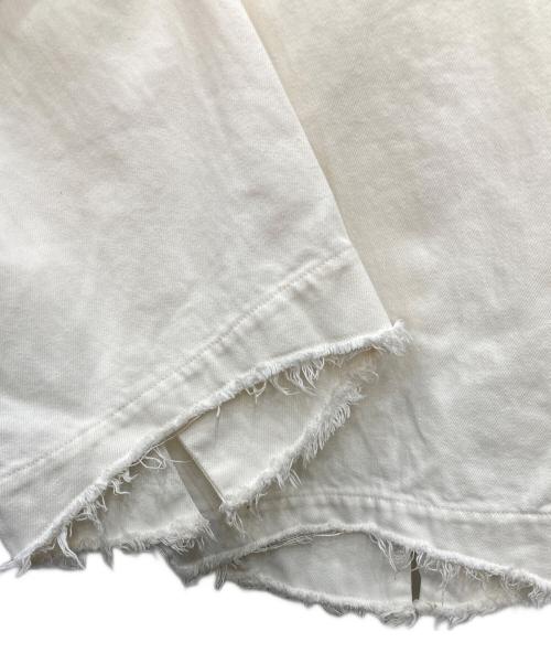 Adam et Rope（アダム エ ロペ）Adam et Rope (アダム エ ロペ) ルーズフィットアジャストデニム ホワイト サイズ:36の古着・服飾アイテム