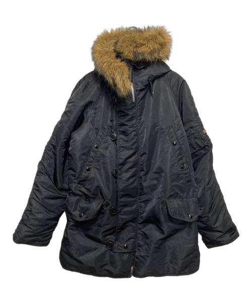 ALPHA（アルファ）ALPHA (アルファ) N-3B フライトジャケット ブラック サイズ:Mの古着・服飾アイテム