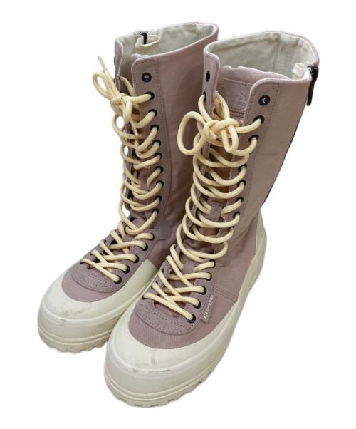 SUPERGA（スペルガ）SUPERGA (スペルガ) レースブーツ ピンク サイズ:24.5の古着・服飾アイテム