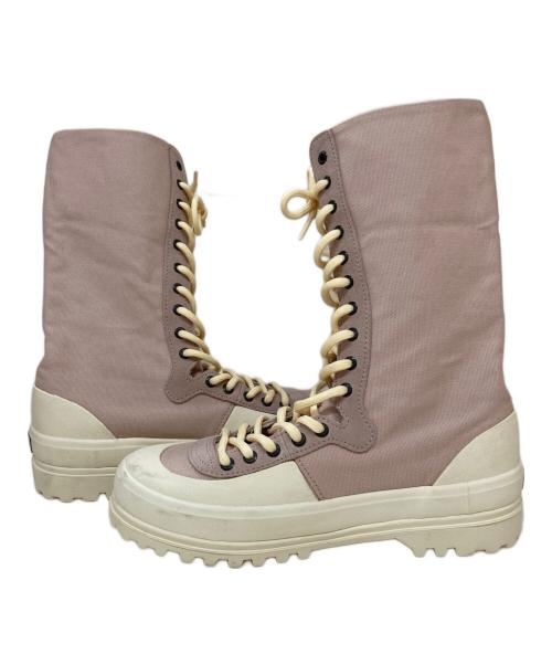 SUPERGA（スペルガ）SUPERGA (スペルガ) レースブーツ ピンク サイズ:24.5の古着・服飾アイテム