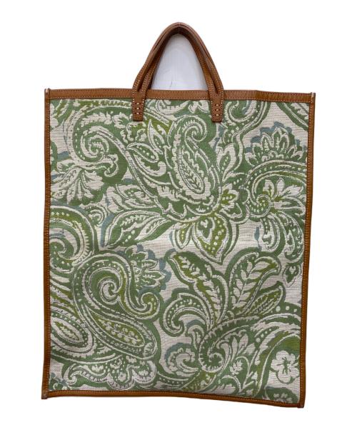 A VACATION（ア ヴァケーション）A VACATION (ア ヴァケーション) 総柄トートバッグ グリーンの古着・服飾アイテム