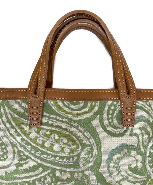 A VACATION（ア ヴァケーション）A VACATION (ア ヴァケーション) 総柄トートバッグ グリーンの古着・服飾アイテム