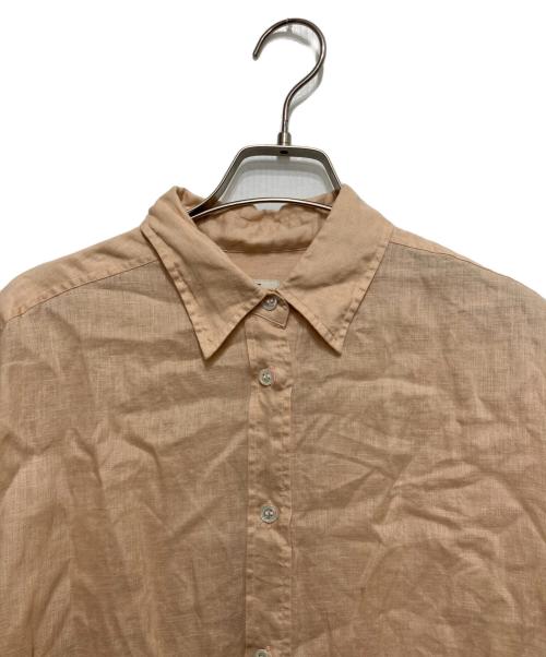 journal standard L'essage（ジャーナルスタンダード レサージュ）journal standard L'essage (ジャーナルスタンダード レサージュ) オーガニックリネンロングシャツ ピンク サイズ:FREEの古着・服飾アイテム