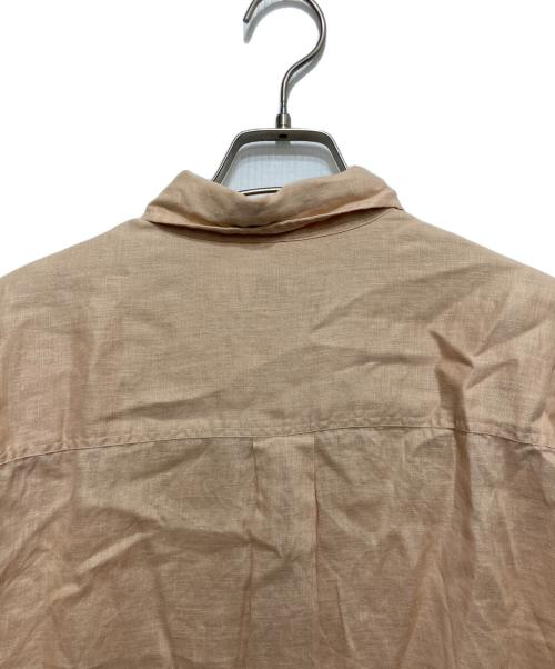 journal standard L'essage（ジャーナルスタンダード レサージュ）journal standard L'essage (ジャーナルスタンダード レサージュ) オーガニックリネンロングシャツ ピンク サイズ:FREEの古着・服飾アイテム