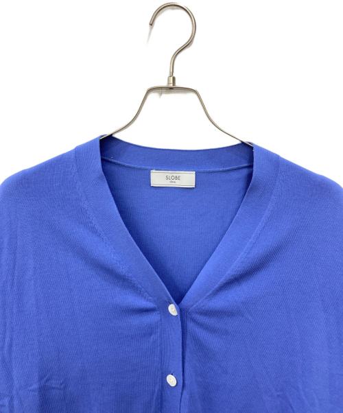 SLOBE IENA（スローブ イエナ）SLOBE IENA (スローブ イエナ) アイスコットンVネックカーディガン ブルー サイズ:FREEの古着・服飾アイテム