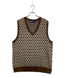 BoTT（ボット）の古着「Link Knit Vest」｜ブラウン