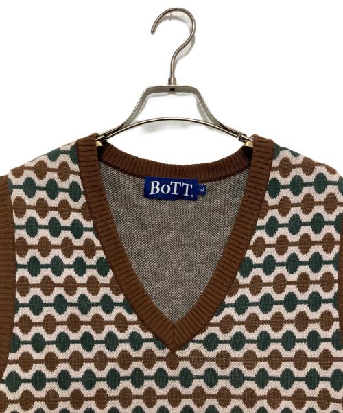 BoTT（ボット）BoTT (ボット) Link Knit Vest ブラウン サイズ:XLの古着・服飾アイテム
