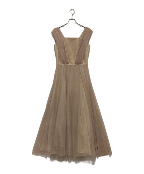 CELFORD（セルフォード）CELFORD (セルフォード) ノースリーブワンピース ベージュ サイズ:SIZE 38の古着・服飾アイテム