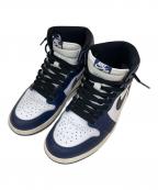NIKEナイキ）の古着「Air Jordan 1 Retro High OG」｜ホワイト×ネイビー