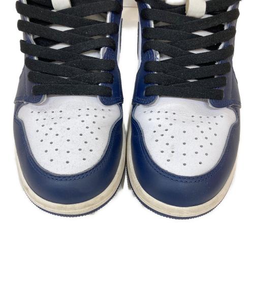 NIKE（ナイキ）NIKE (ナイキ) Air Jordan 1 Retro High OG ホワイト×ネイビー サイズ:27cmの古着・服飾アイテム