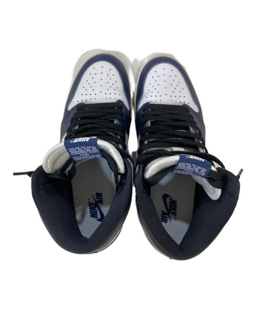 NIKE（ナイキ）NIKE (ナイキ) Air Jordan 1 Retro High OG ホワイト×ネイビー サイズ:27cmの古着・服飾アイテム