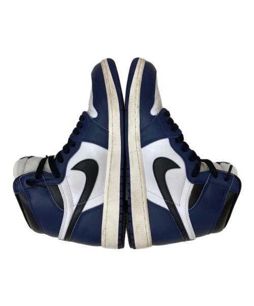 NIKE（ナイキ）NIKE (ナイキ) Air Jordan 1 Retro High OG ホワイト×ネイビー サイズ:27cmの古着・服飾アイテム