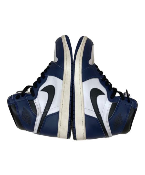 NIKE（ナイキ）NIKE (ナイキ) Air Jordan 1 Retro High OG ホワイト×ネイビー サイズ:27cmの古着・服飾アイテム