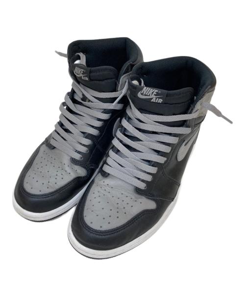 NIKE（ナイキ）NIKE (ナイキ) Air Jordan 1 Retro High OG ブラック×グレー サイズ:27cmの古着・服飾アイテム