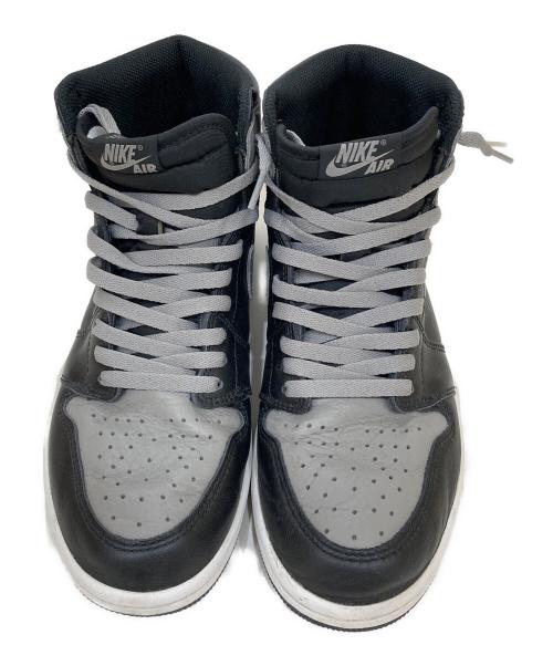 NIKE（ナイキ）NIKE (ナイキ) Air Jordan 1 Retro High OG ブラック×グレー サイズ:27cmの古着・服飾アイテム