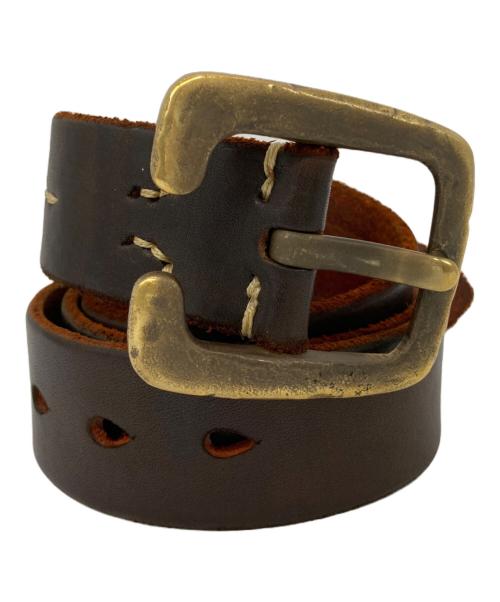 VINTAGE WORKS（ヴィンテージワークス）VINTAGE WORKS (ヴィンテージワークス) レザーベルト ブラウン サイズ:SIZE 35/89の古着・服飾アイテム