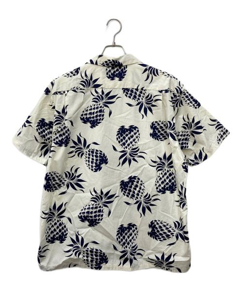 DUKE KAHANAMOK（デューク カハナモク）DUKE KAHANAMOK (デューク カハナモク) COTTON HAWAIIAN SHIRT ホワイト サイズ:XLの古着・服飾アイテム