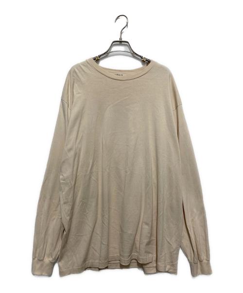 AURALEE（オーラリー）AURALEE (オーラリー) LUSTER PLAITING L/S TEE ベージュ サイズ:SIZE 5の古着・服飾アイテム