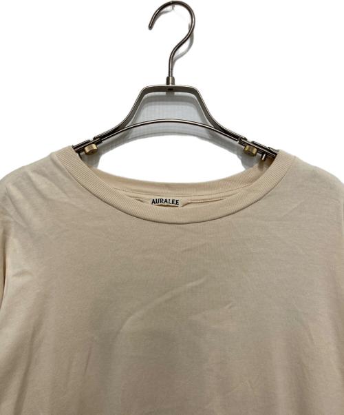 AURALEE（オーラリー）AURALEE (オーラリー) LUSTER PLAITING L/S TEE ベージュ サイズ:SIZE 5の古着・服飾アイテム