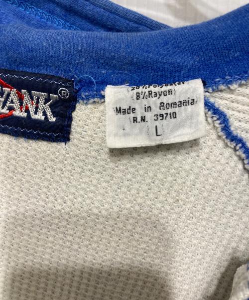 BIG YANK（ビッグヤンク）BIG YANK (ビッグヤンク) 裏サーマルジップアップパーカー ブルー サイズ:Lの古着・服飾アイテム