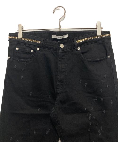 GIVENCHY（ジバンシィ）GIVENCHY (ジバンシィ) デストロイクラッシュデニム ブラック サイズ:SIZE W31 未使用品の古着・服飾アイテム