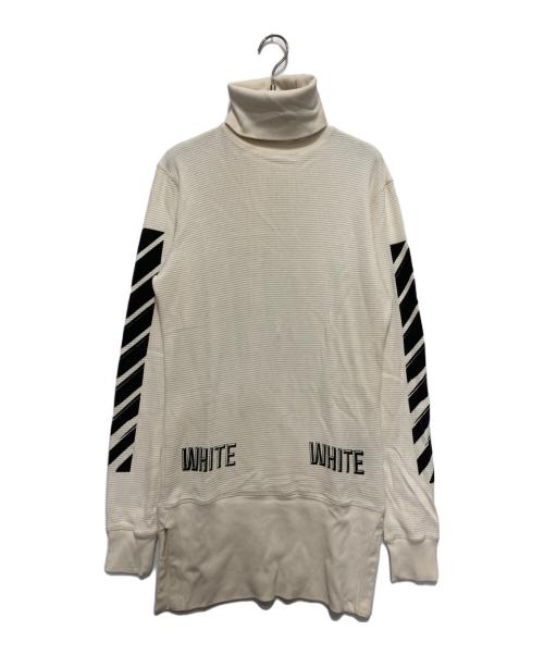 OFFWHITE（オフホワイト）OFFWHITE (オフホワイト) タートルネックサーマルカットソー アイボリー サイズ:XXSの古着・服飾アイテム