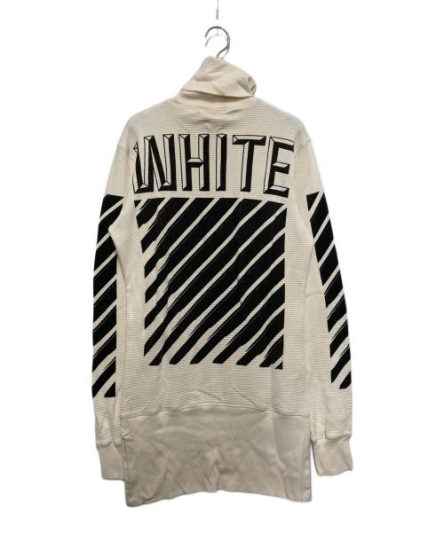 OFFWHITE（オフホワイト）OFFWHITE (オフホワイト) タートルネックサーマルカットソー アイボリー サイズ:XXSの古着・服飾アイテム