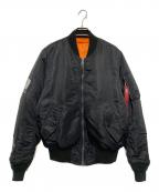 ALPHA×24karatsアルファ×トゥエンティーフォーカラッツ）の古着「MA-1ジャケット」｜ブラック