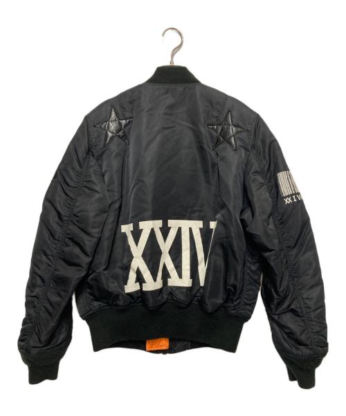 ALPHA（アルファ）ALPHA (アルファ) 24karats (トゥエンティーフォーカラッツ) MA-1ジャケット ブラック サイズ:Sの古着・服飾アイテム